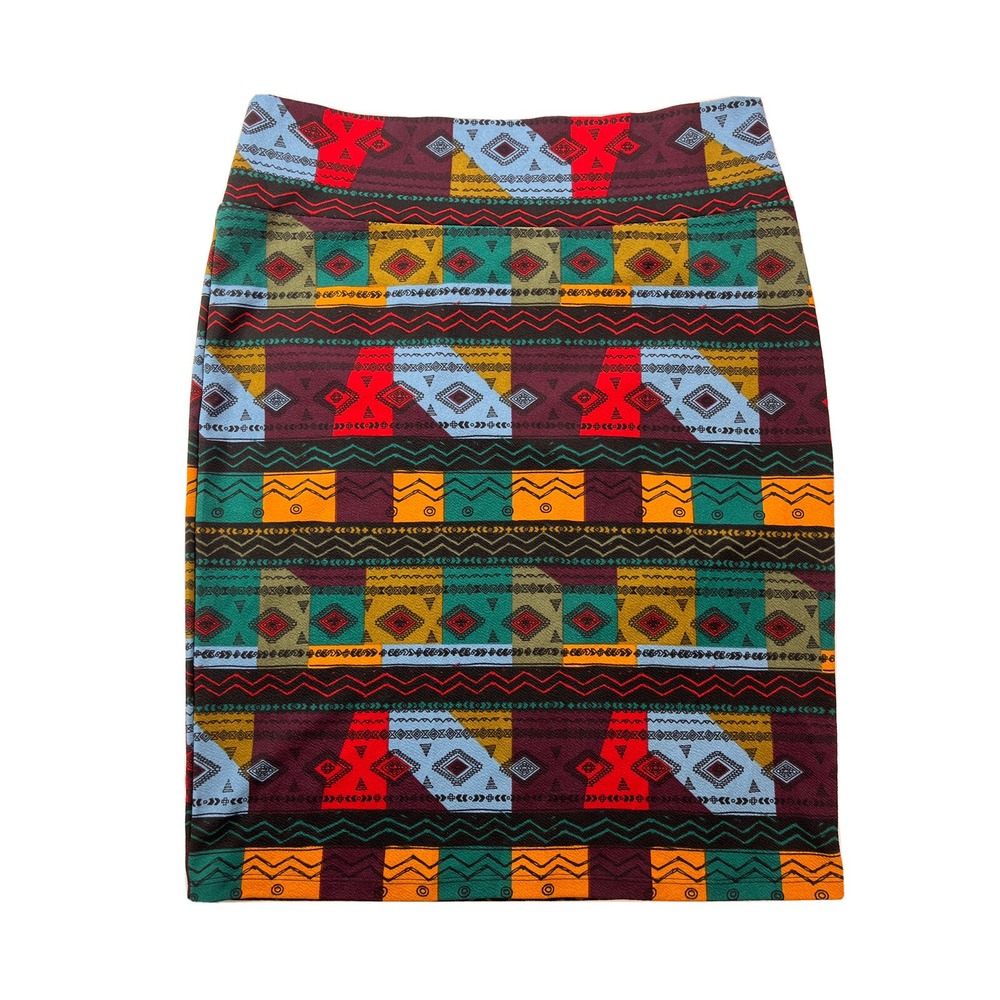 LuLaRoe Cassie Womens 3XL Geometrical Patterns‎ Elastic Waist Pencil Skirt NWOT - Picture 11 of 12